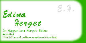 edina herget business card